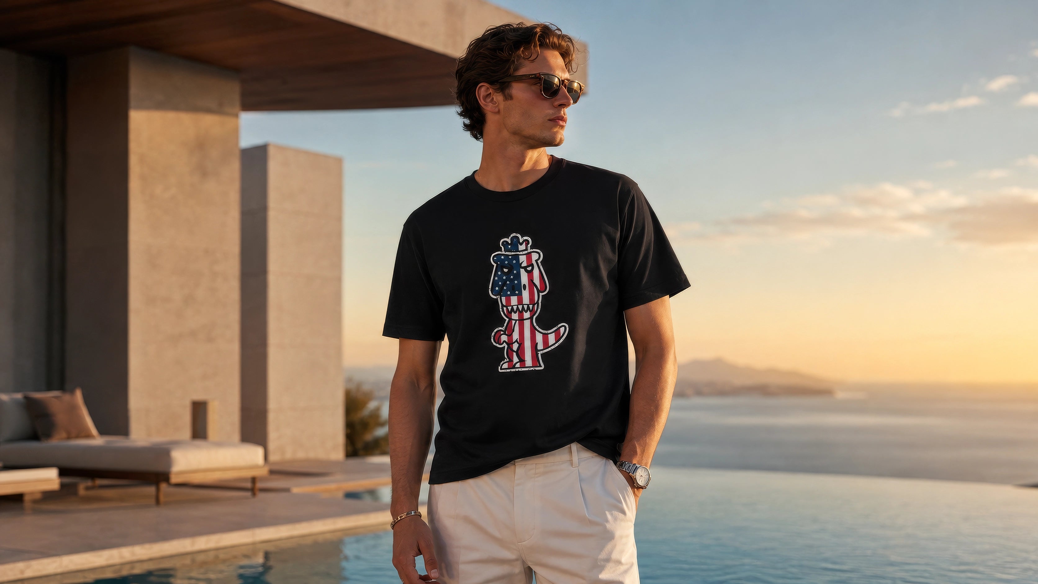 Regno T-Rex graphic tee hero — limited edition premium Pima Cotton streetwear